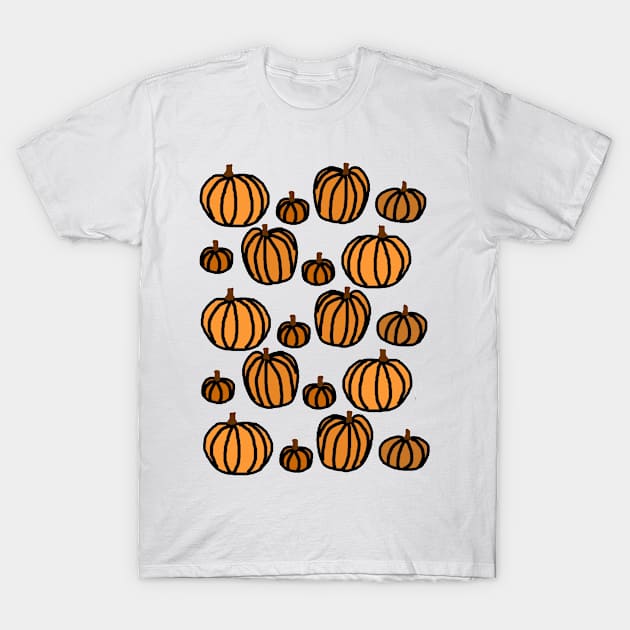 drawn pumpkins T-Shirt by Wanderingangel